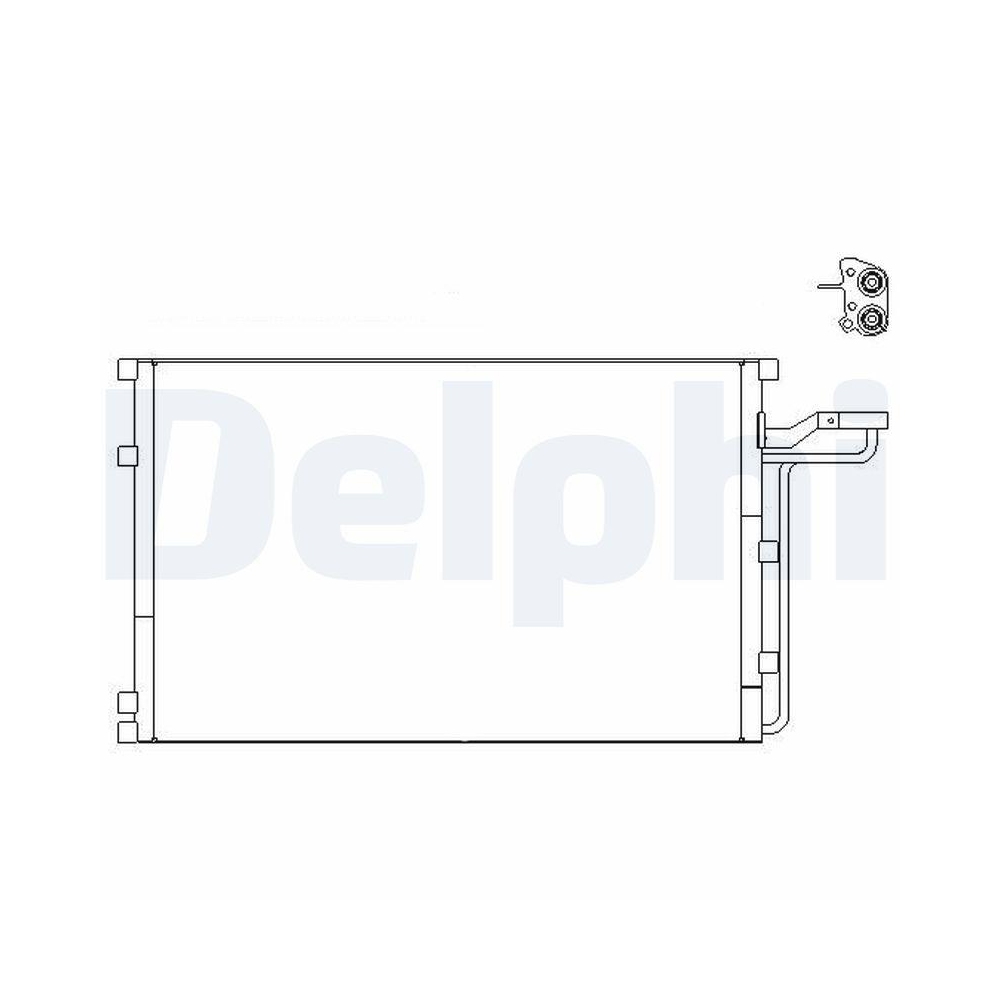 Kondensator, Klimaanlage DELPHI TSP0225659 für VOLVO