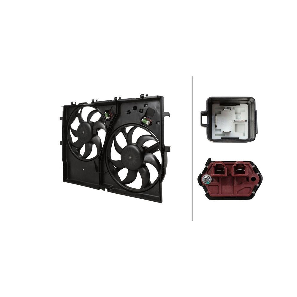 HELLA Lüfter, Motorkühlung 8EW 366 420-481 für FIAT VOLVO, vorne