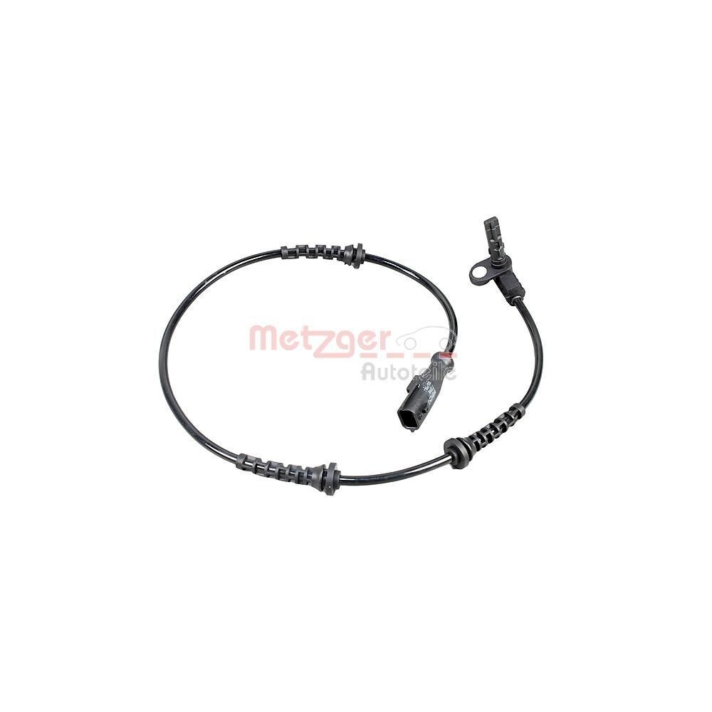 Sensor, Raddrehzahl METZGER 09001258 GREENPARTS f&uuml;r RENAULT, Vorderachse