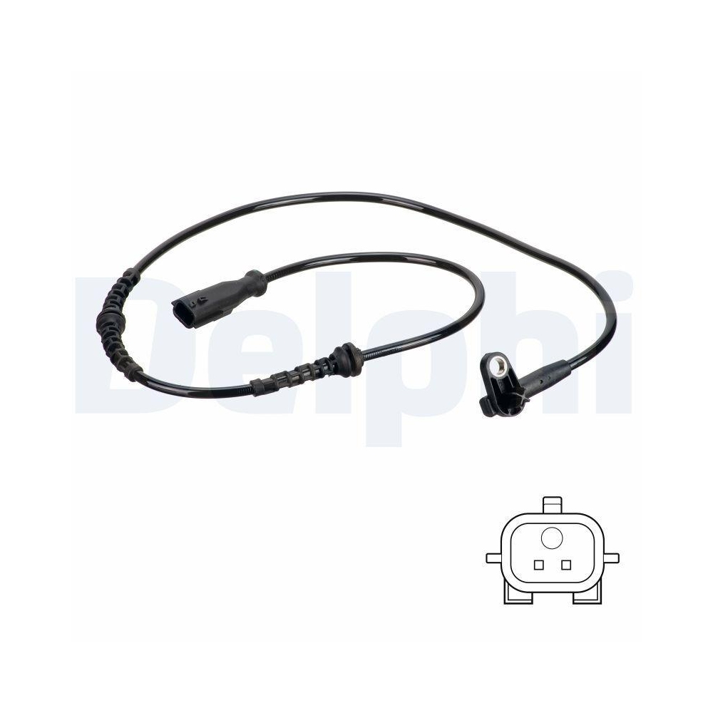 DELPHI SS20829 Sensor, Raddrehzahl f&uuml;r RENAULT, Hinterachse