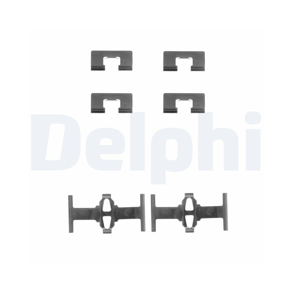 DELPHI LX0197 Zubehörsatz, Scheibenbremsbelag für HONDA, Hinterachse
