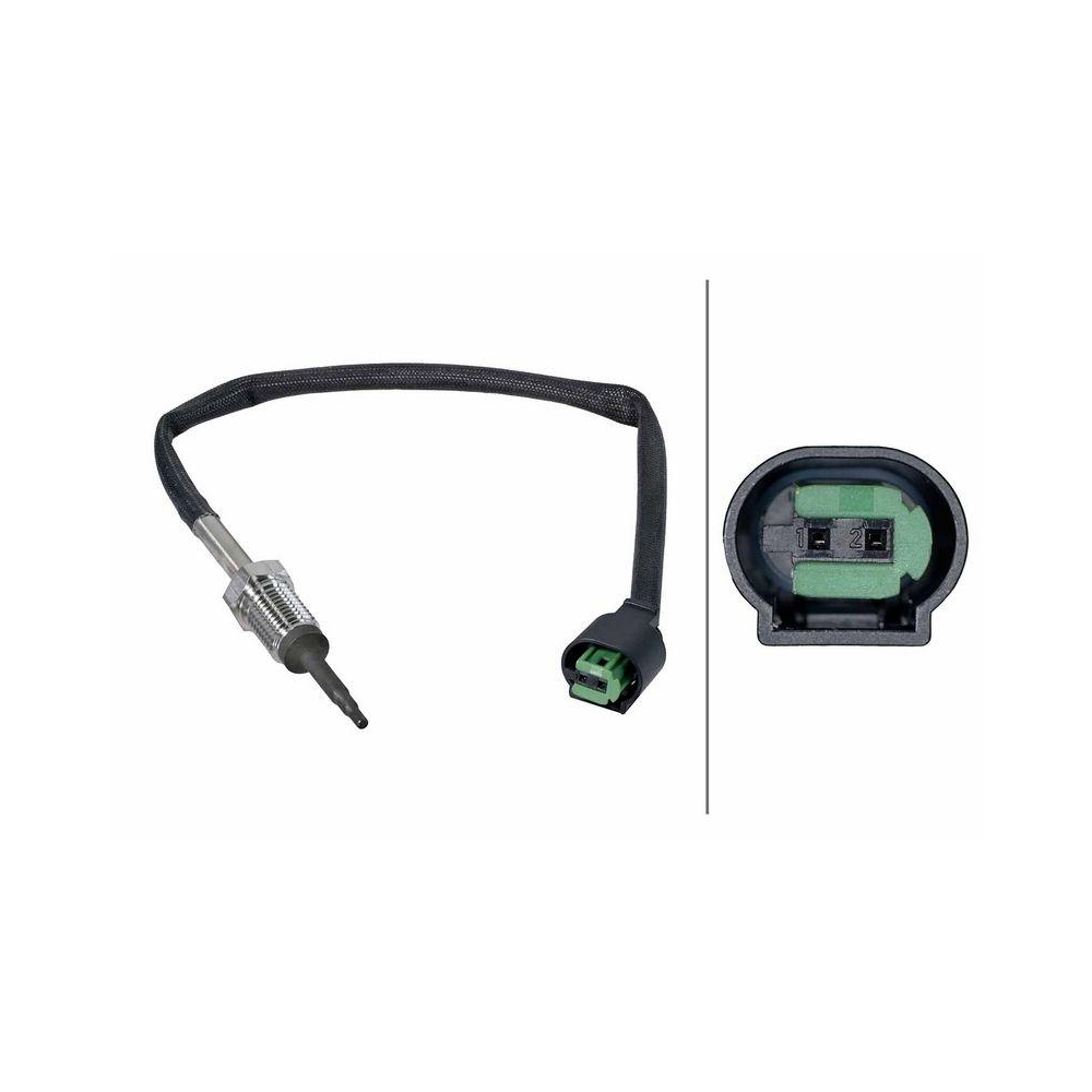 HELLA Sensor, Abgastemperatur 6PT 358 226-651 f&uuml;r BMW, vor Katalysator