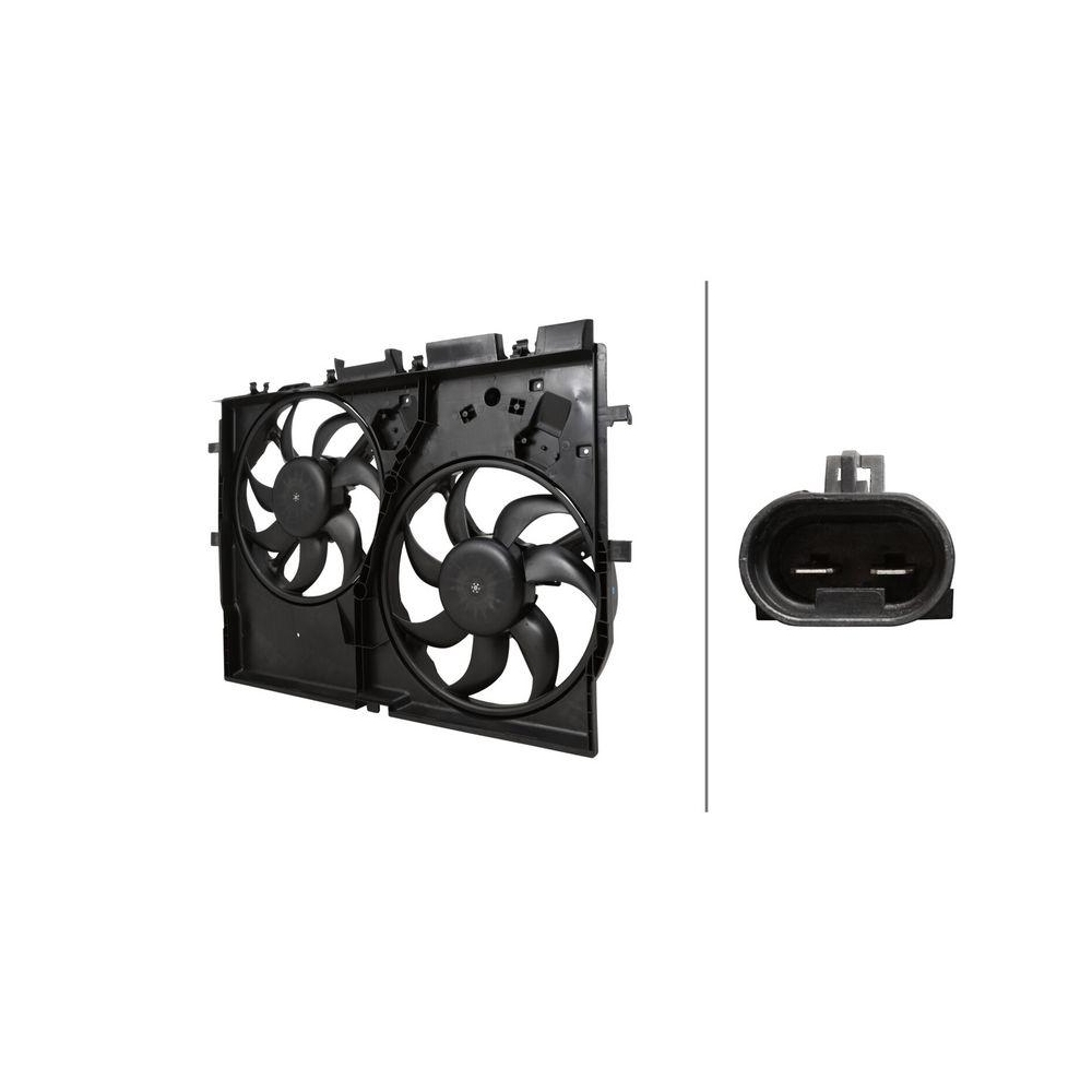 HELLA Lüfter, Motorkühlung 8EW 366 420-491 für FIAT, vorne