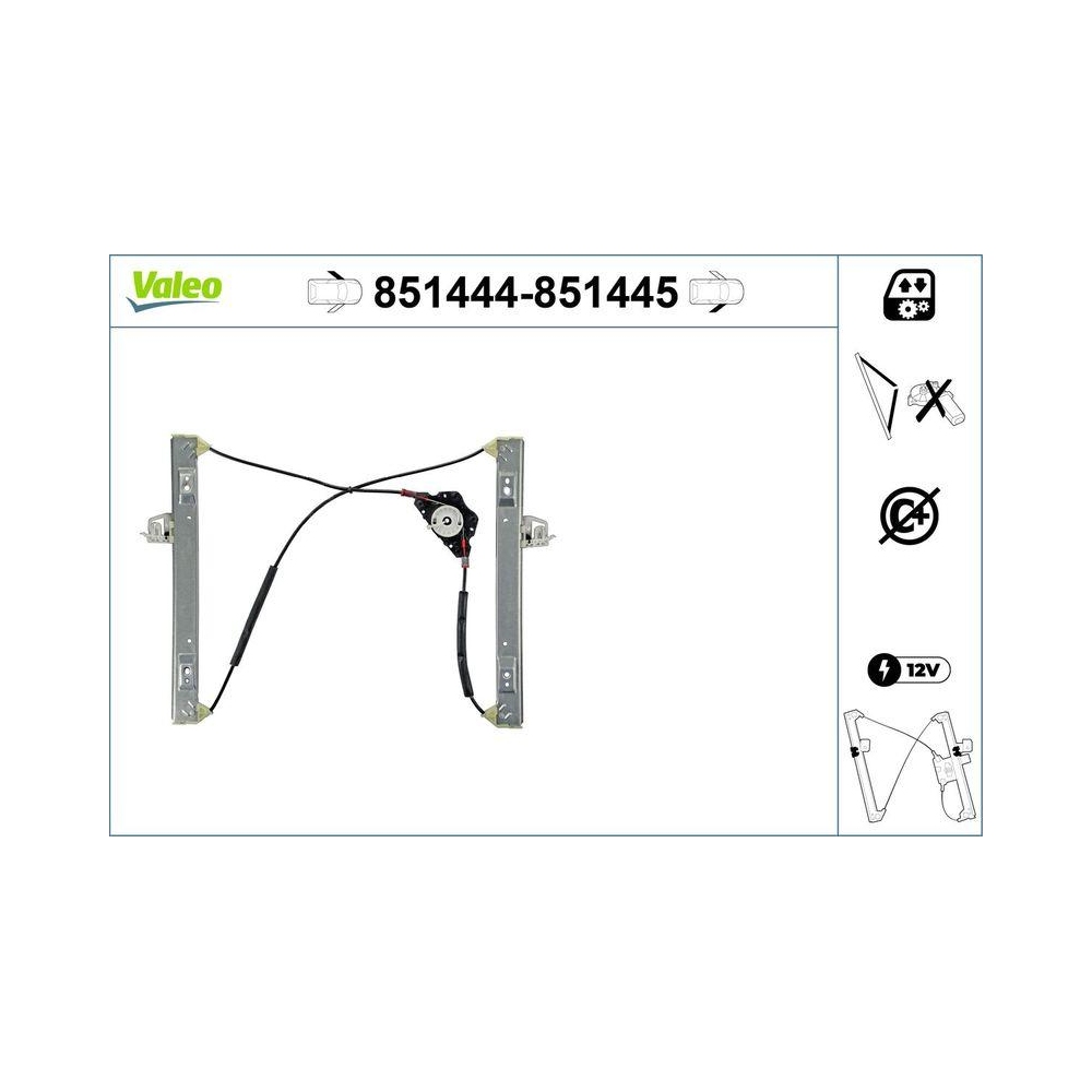 Fensterheber VALEO 851444 für FORD, vorne links