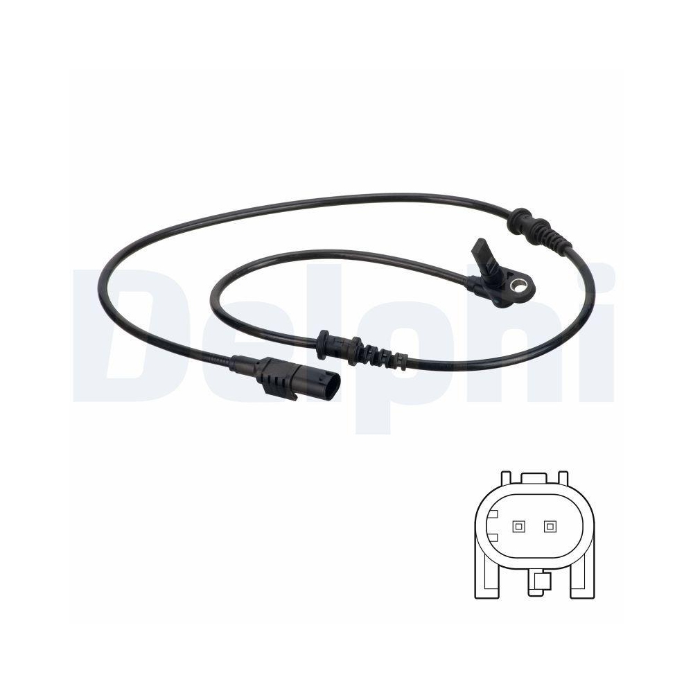 DELPHI SS20790 Sensor, Raddrehzahl f&uuml;r MERCEDES-BENZ, Vorderachse