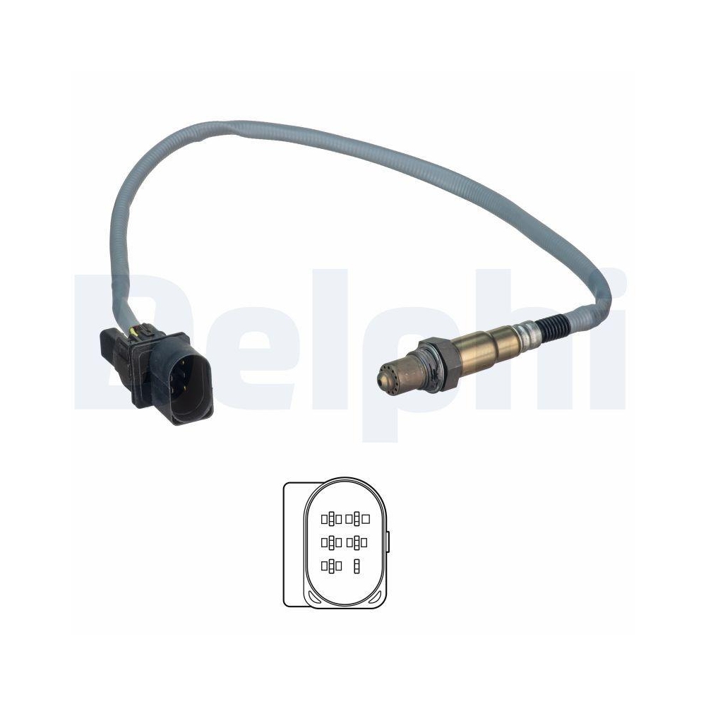 DELPHI ES20549-12B1 Lambdasonde f&uuml;r BMW ROLLS-ROYCE, vor Katalysator