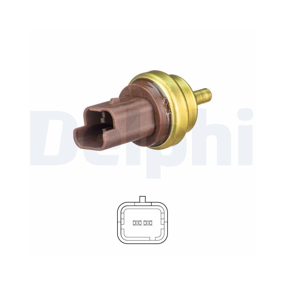 DELPHI TS10477 Sensor, K&uuml;hlmitteltemperatur f&uuml;r CITRO&Euml;N PEUGEOT, unten