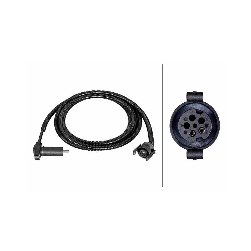 HELLA Sensor, Raddrehzahl 6PU 230 052-061 f&uuml;r MAN, Vorderachse