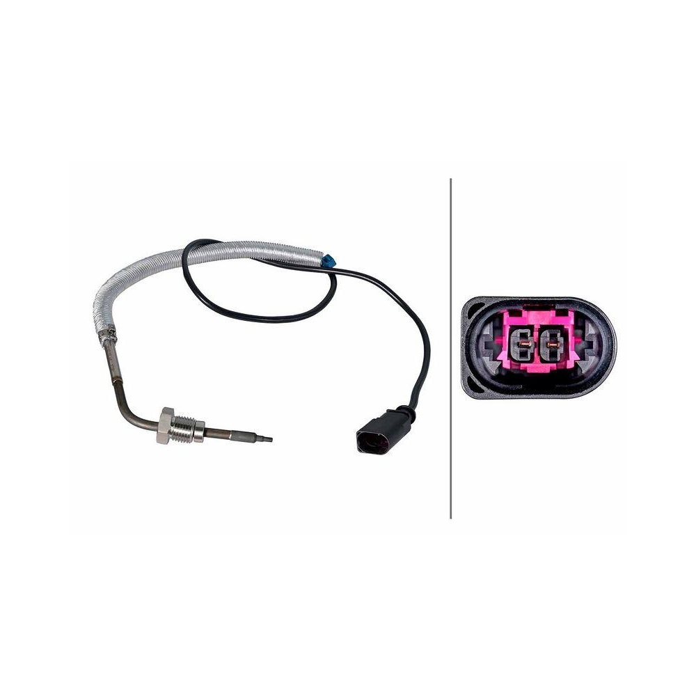HELLA Sensor, Abgastemperatur 6PT 358 226-671 f&uuml;r AUDI VW, vor Abgasturbolader