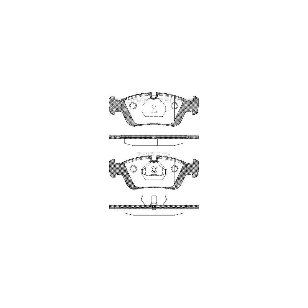 Bremsbelagsatz, Scheibenbremse TRISCAN 8110 11960 f&uuml;r BMW, Vorderachse