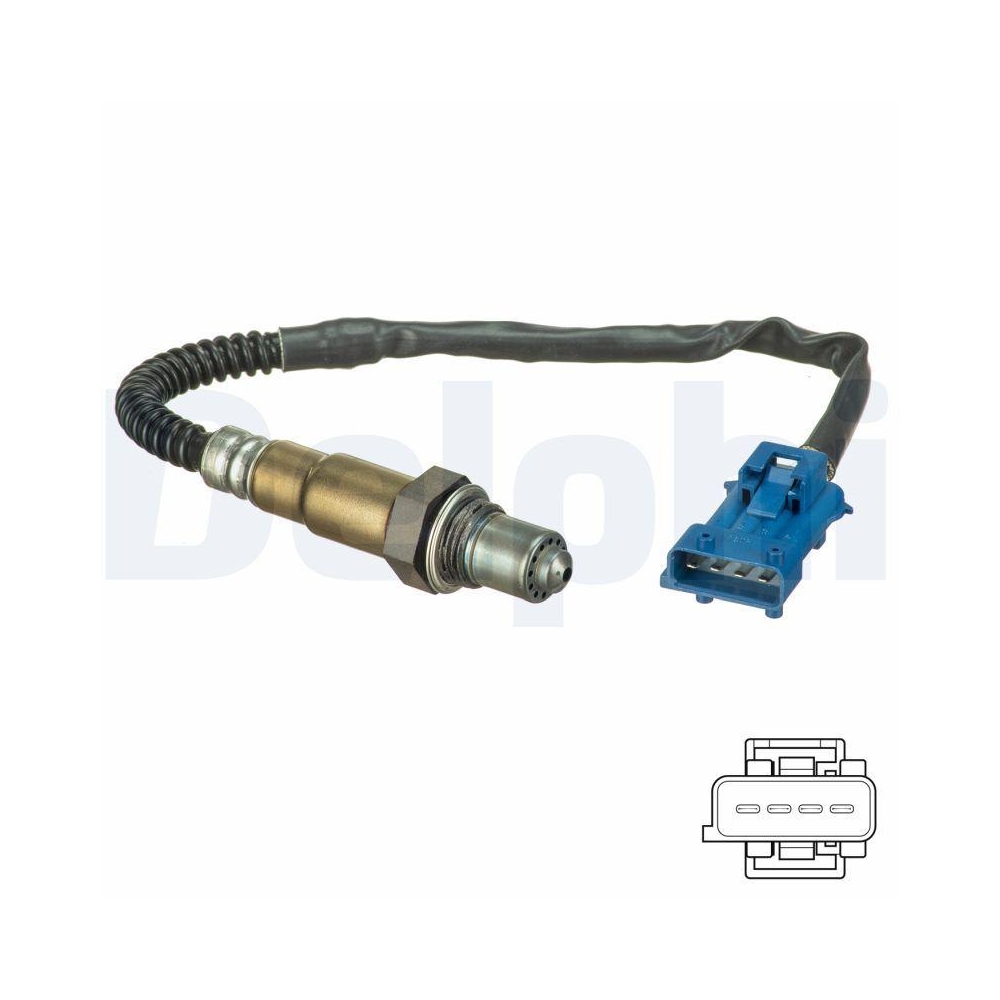 Lambdasonde DELPHI ES20632-12B1 für OPEL VAUXHALL, vor Katalysator