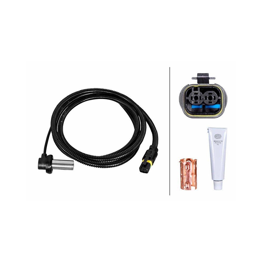 HELLA Sensor, Raddrehzahl 6PU 230 052-111 f&uuml;r MAN, Hinterachse rechts