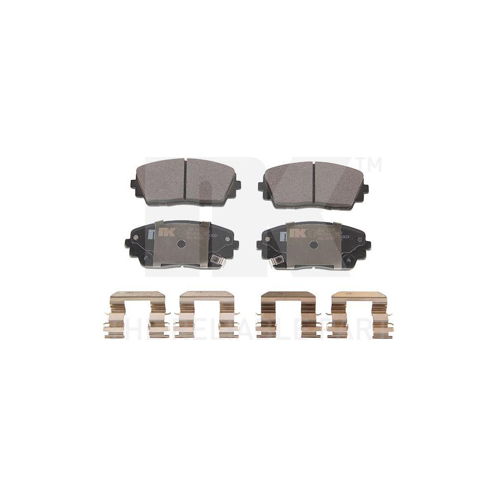 Bremsbelagsatz, Scheibenbremse NK 223524 f&uuml;r KIA, Vorderachse