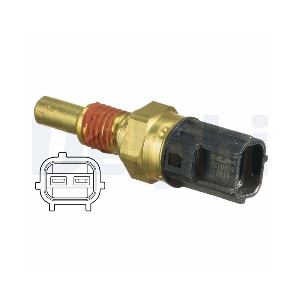 DELPHI TS10479 Sensor, K&uuml;hlmitteltemperatur f&uuml;r FORD, oben