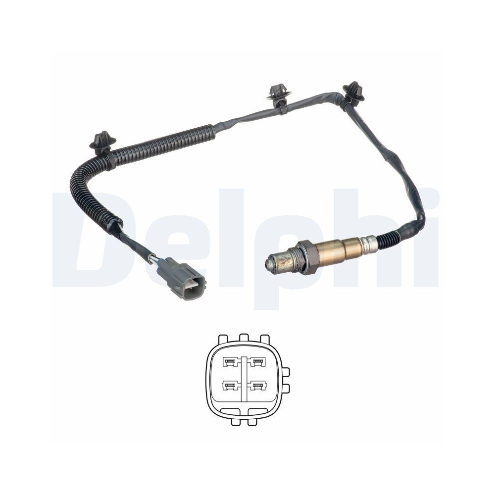 DELPHI ES20633-12B1 Lambdasonde f&uuml;r TOYOTA, nach Katalysator