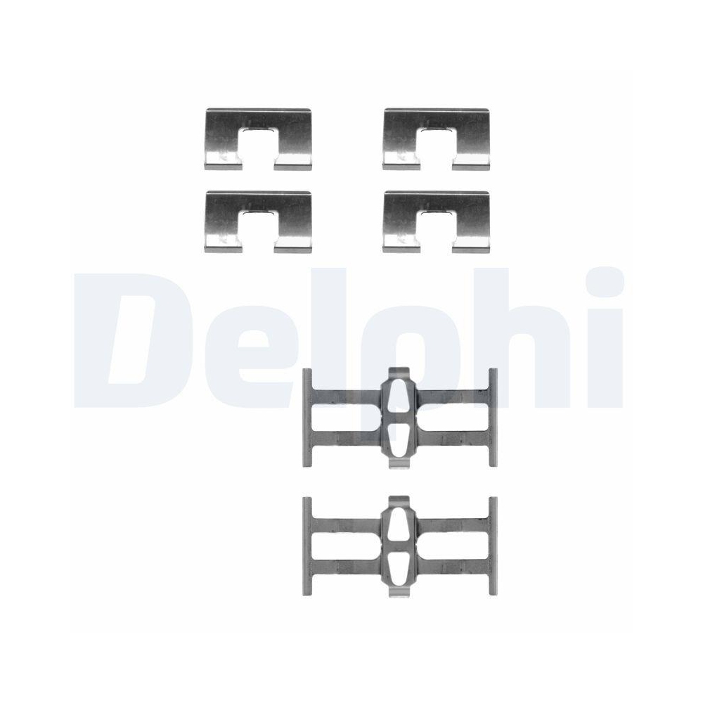 DELPHI LX0208 Zubehörsatz, Scheibenbremsbelag für, Hinterachse