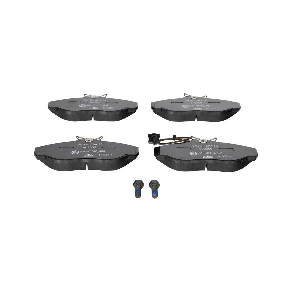 Bremsbelagsatz, Scheibenbremse ATE 13.0460-2850.2 f&uuml;r CITRO&Euml;N FIAT PEUGEOT