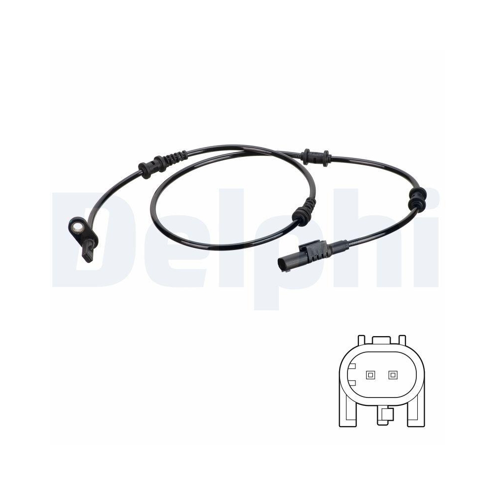 DELPHI SS20759 Sensor, Raddrehzahl f&uuml;r MERCEDES-BENZ, Vorderachse