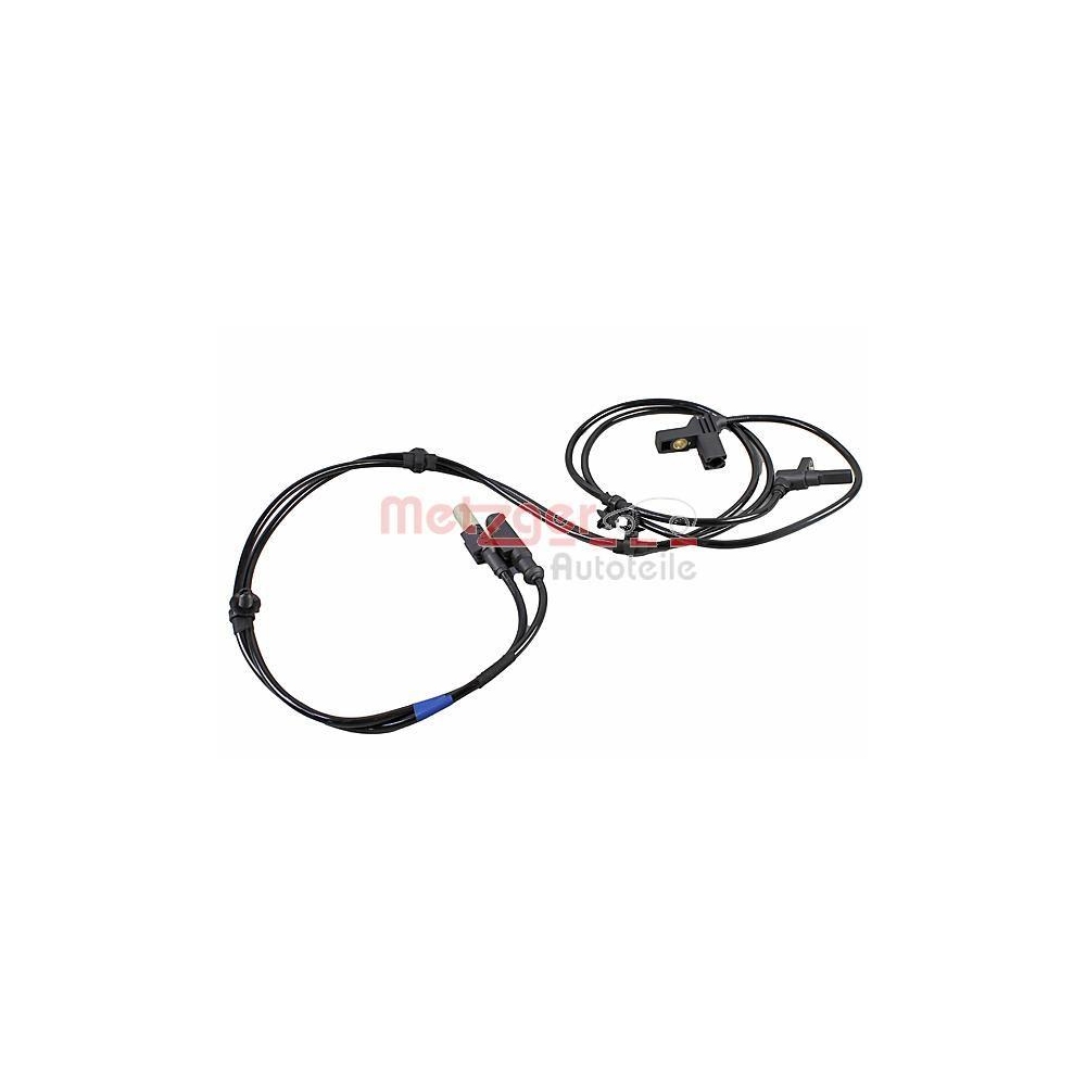 Sensor, Raddrehzahl METZGER 09001265 f&uuml;r MERCEDES-BENZ, Hinterachse links