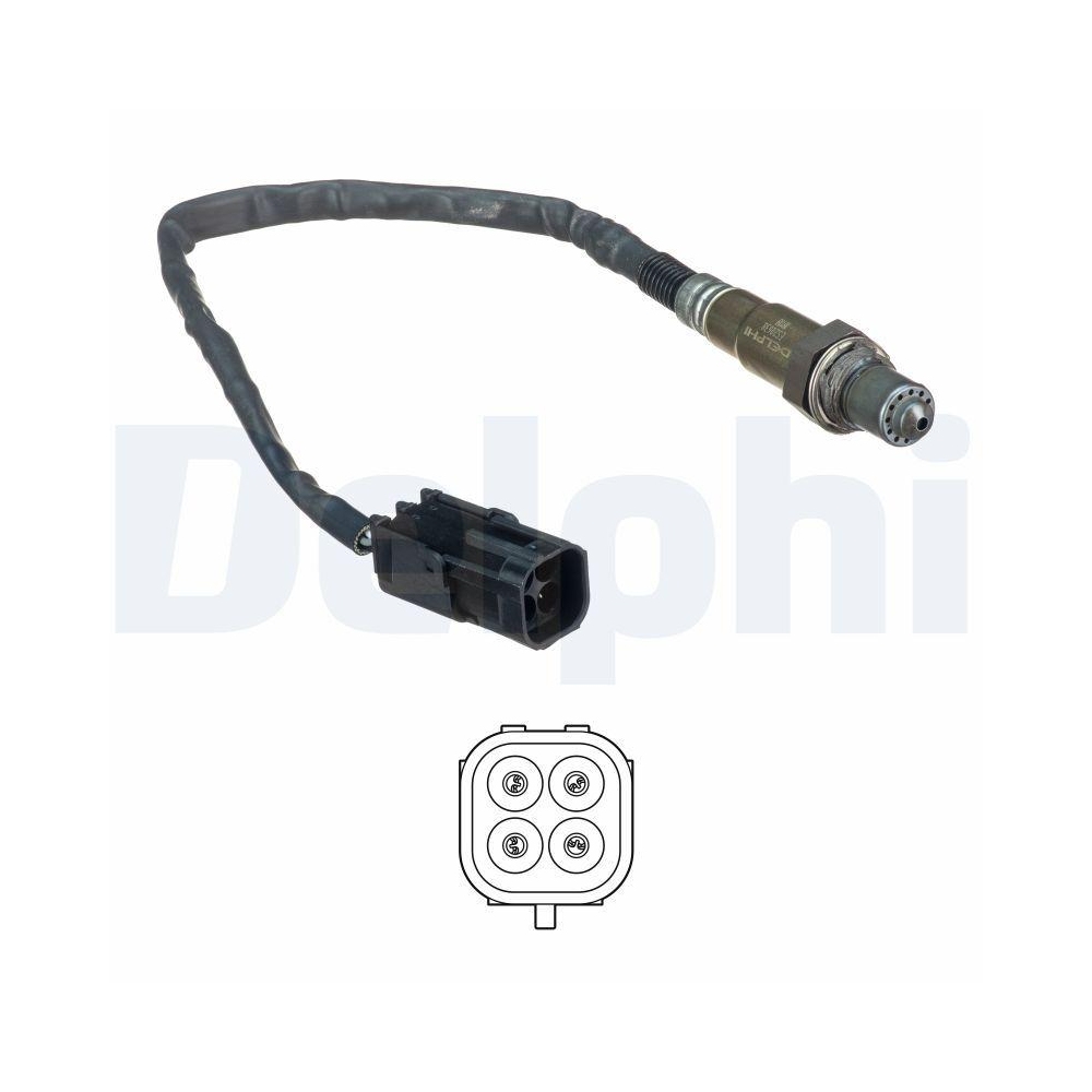 DELPHI ES20638-12B1 Lambdasonde f&uuml;r LADA, nach Katalysator, vor Katalysator