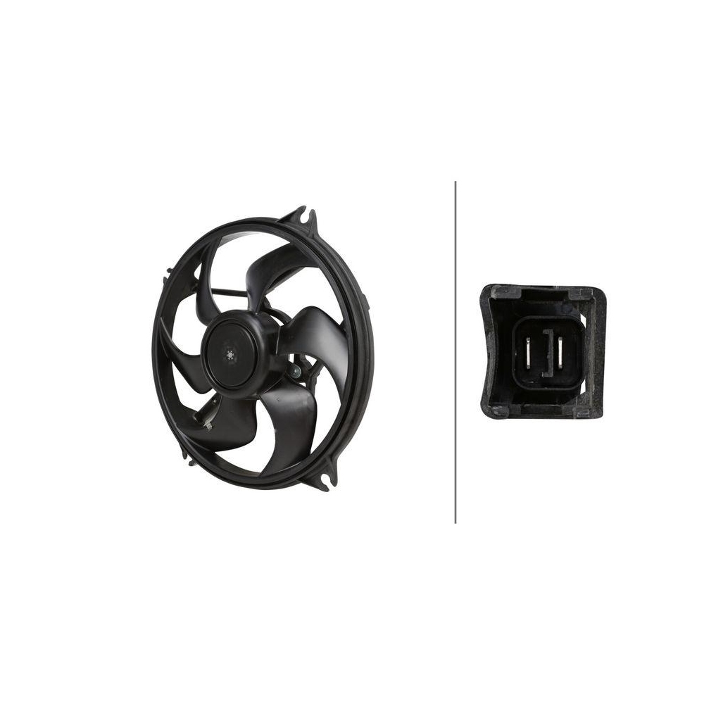 HELLA Lüfter, Motorkühlung 8EW 366 420-551 für CITROËN PEUGEOT