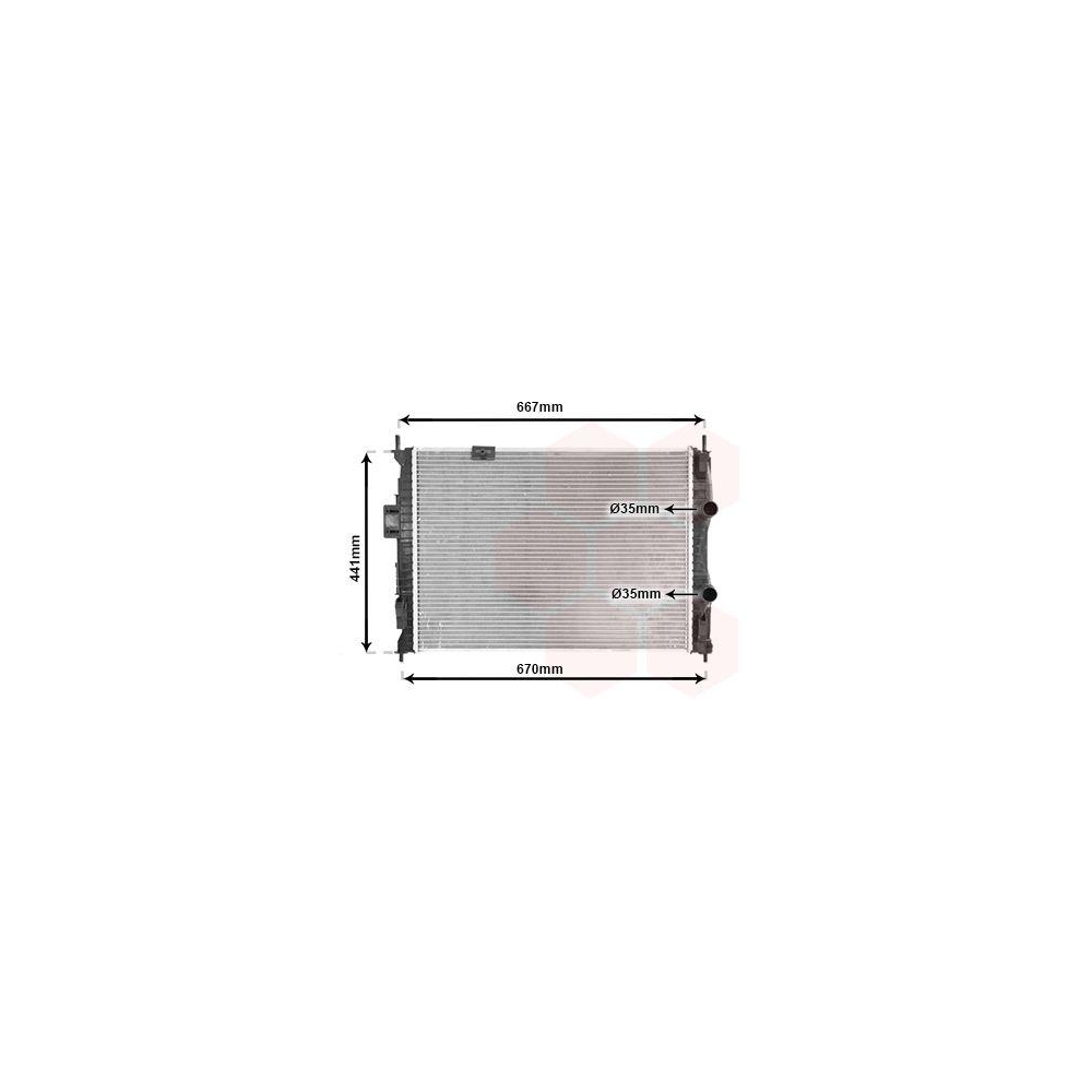 K&uuml;hler, Motork&uuml;hlung VAN WEZEL 13002279 f&uuml;r NISSAN