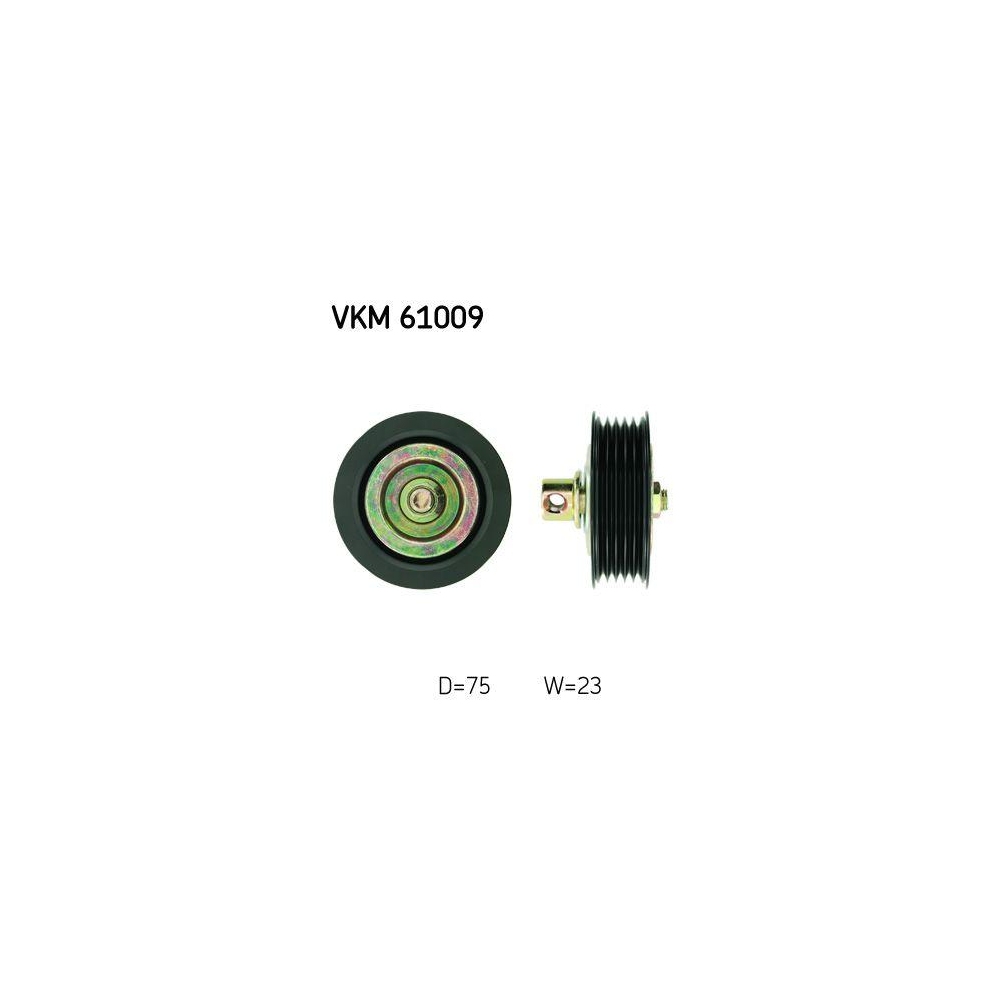 Umlenk-/F&uuml;hrungsrolle, Keilrippenriemen SKF VKM 61009 f&uuml;r TOYOTA, oben