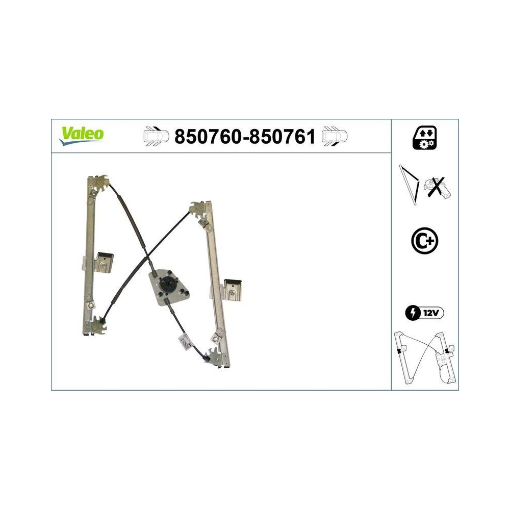 Fensterheber VALEO 850760 für KIA, vorne links