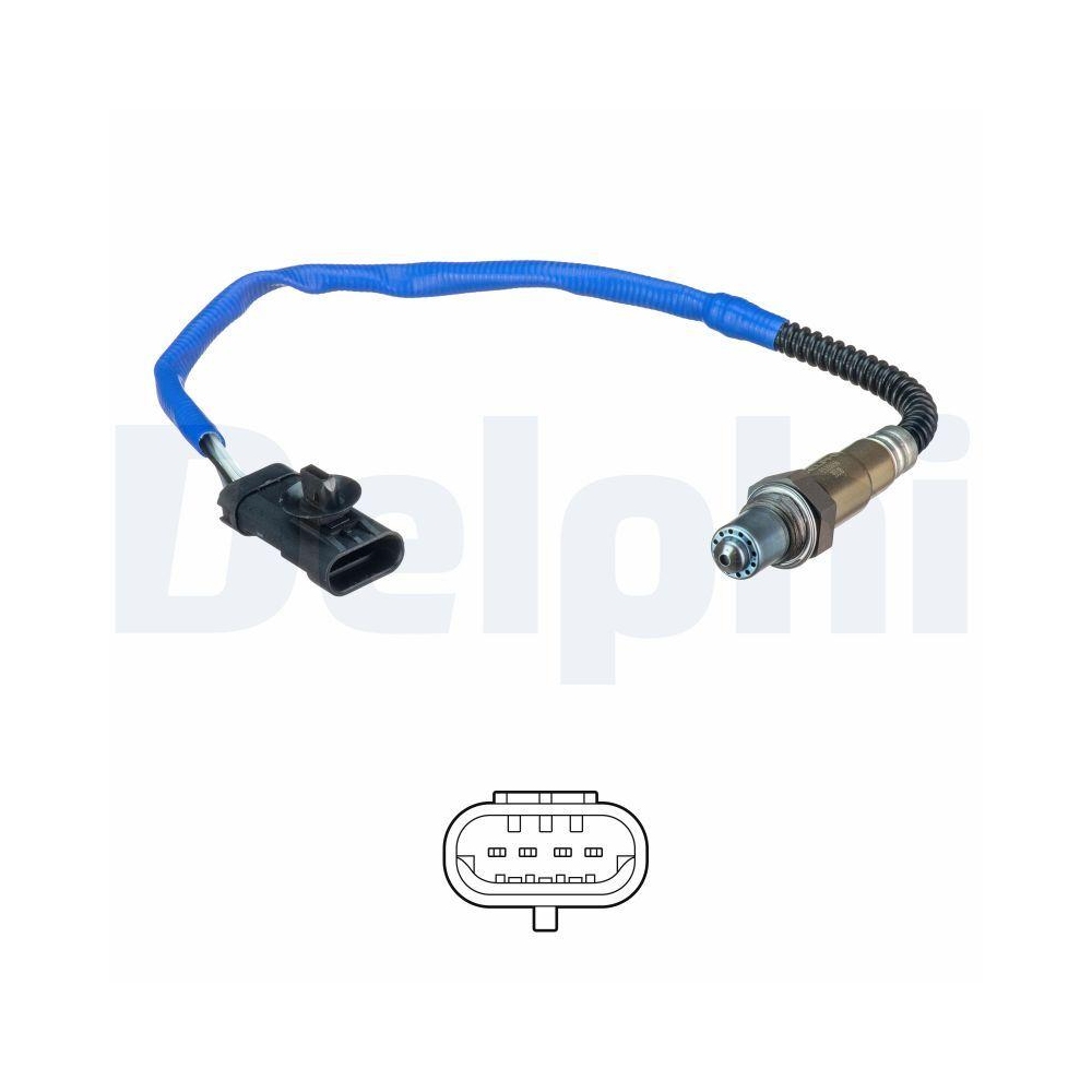 Lambdasonde DELPHI ES20656-12B1 für RENAULT DACIA, nach Katalysator