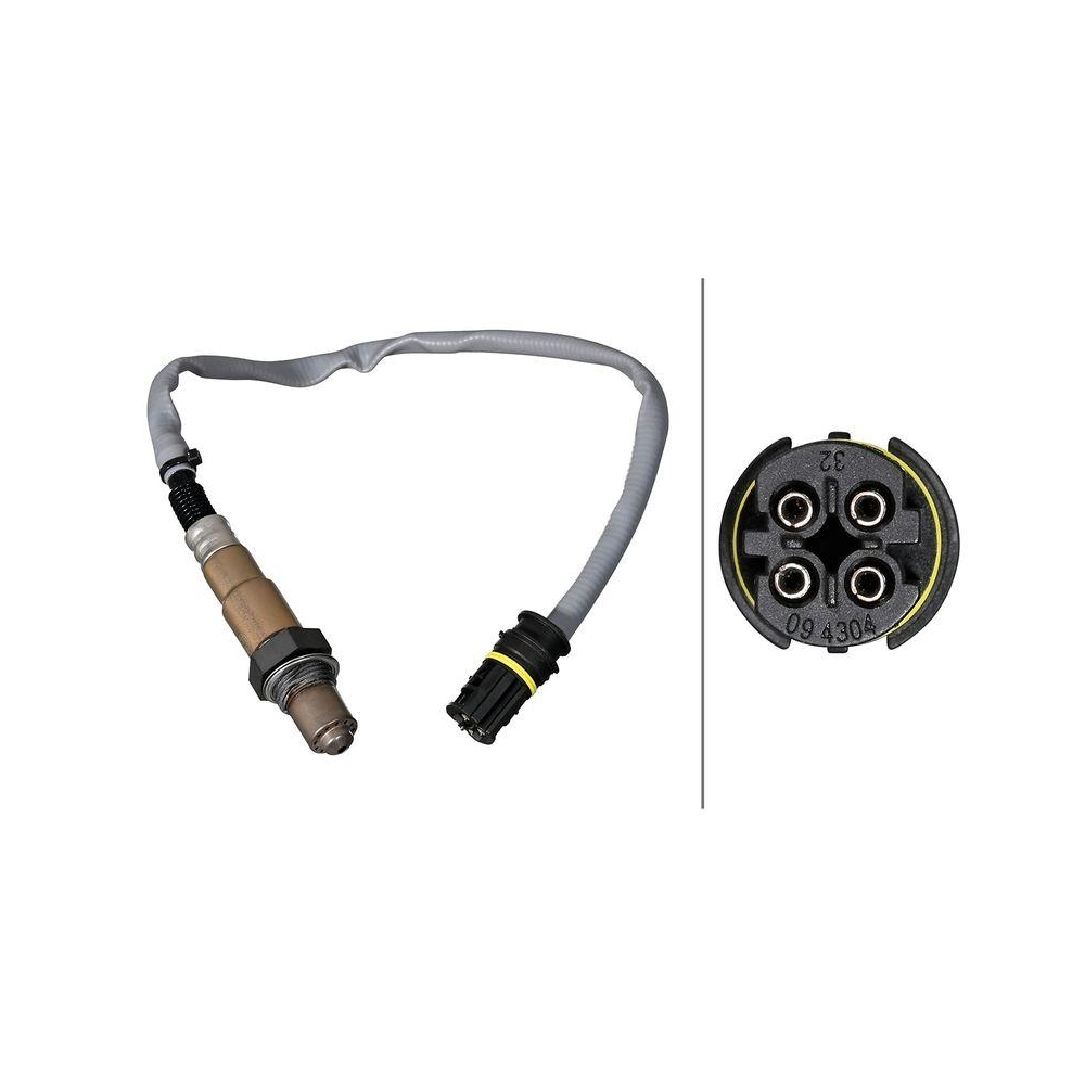 HELLA Lambdasonde 6PA 358 221-501 f&uuml;r BMW MERCEDES-BENZ, f&uuml;r Zylinder 1-3, links