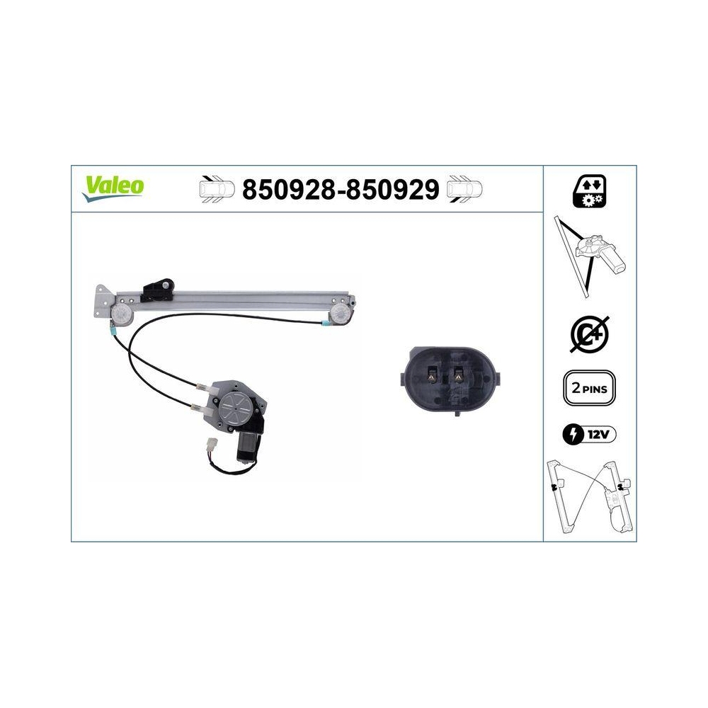 Fensterheber VALEO 850928 für BMW, hinten links