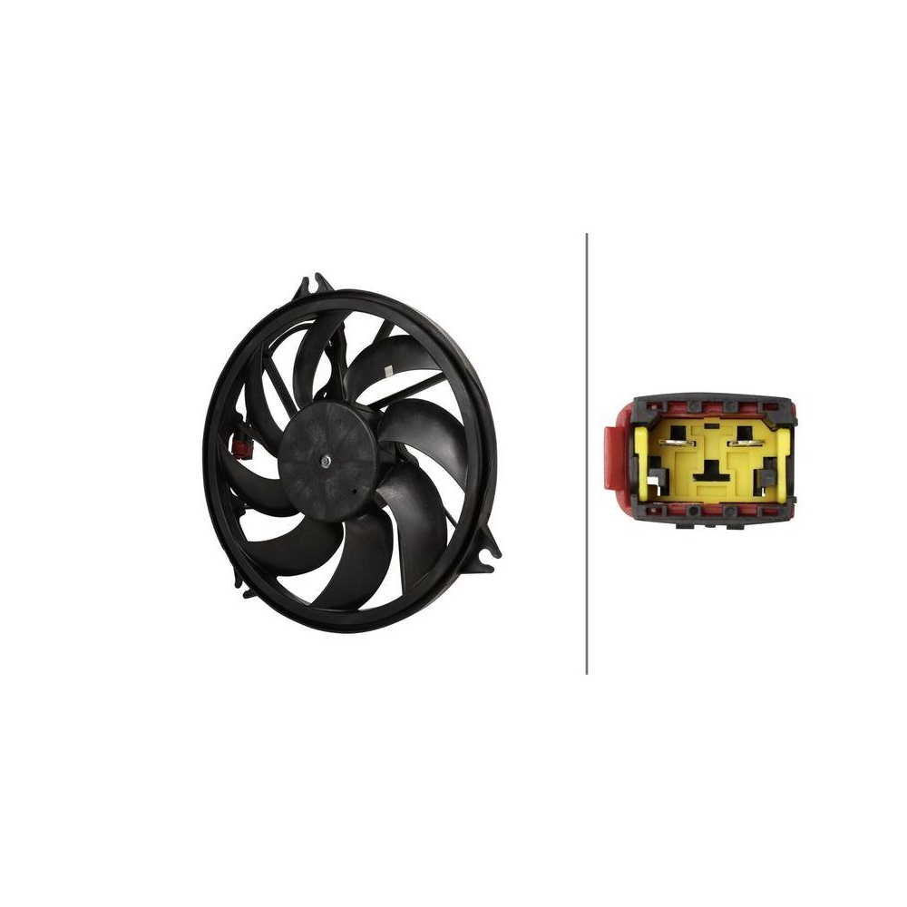 HELLA Lüfter, Motorkühlung 8EW 366 420-571 für CITROËN PEUGEOT