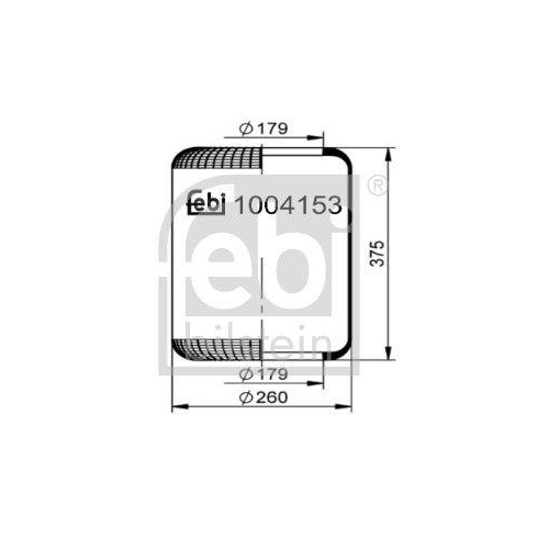 FEBI BILSTEIN 1004153 Federbalg, Luftfederung f&uuml;r BOVA BYD ZF