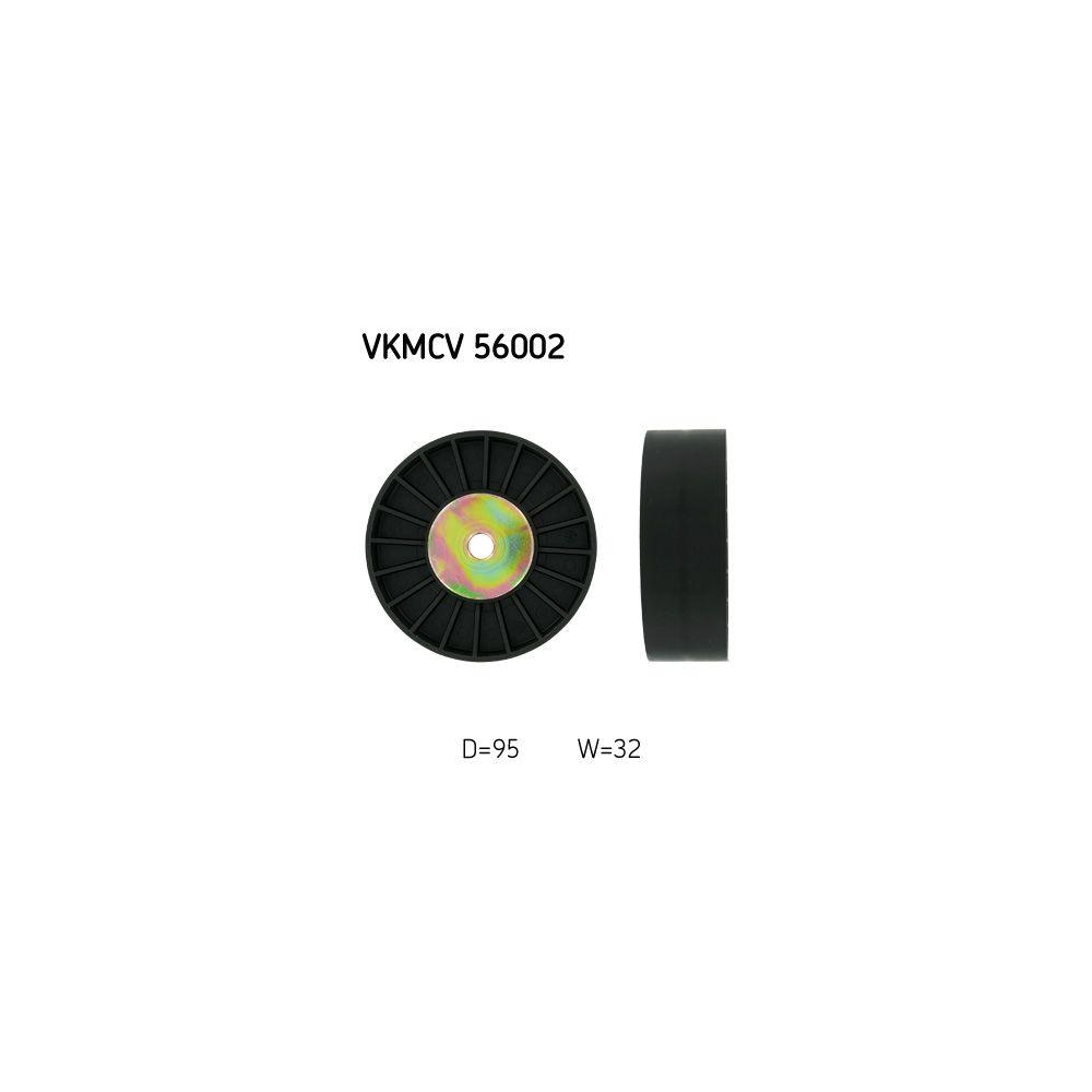 Umlenk-/F&uuml;hrungsrolle, Keilrippenriemen SKF VKMCV 56002 f&uuml;r SCANIA
