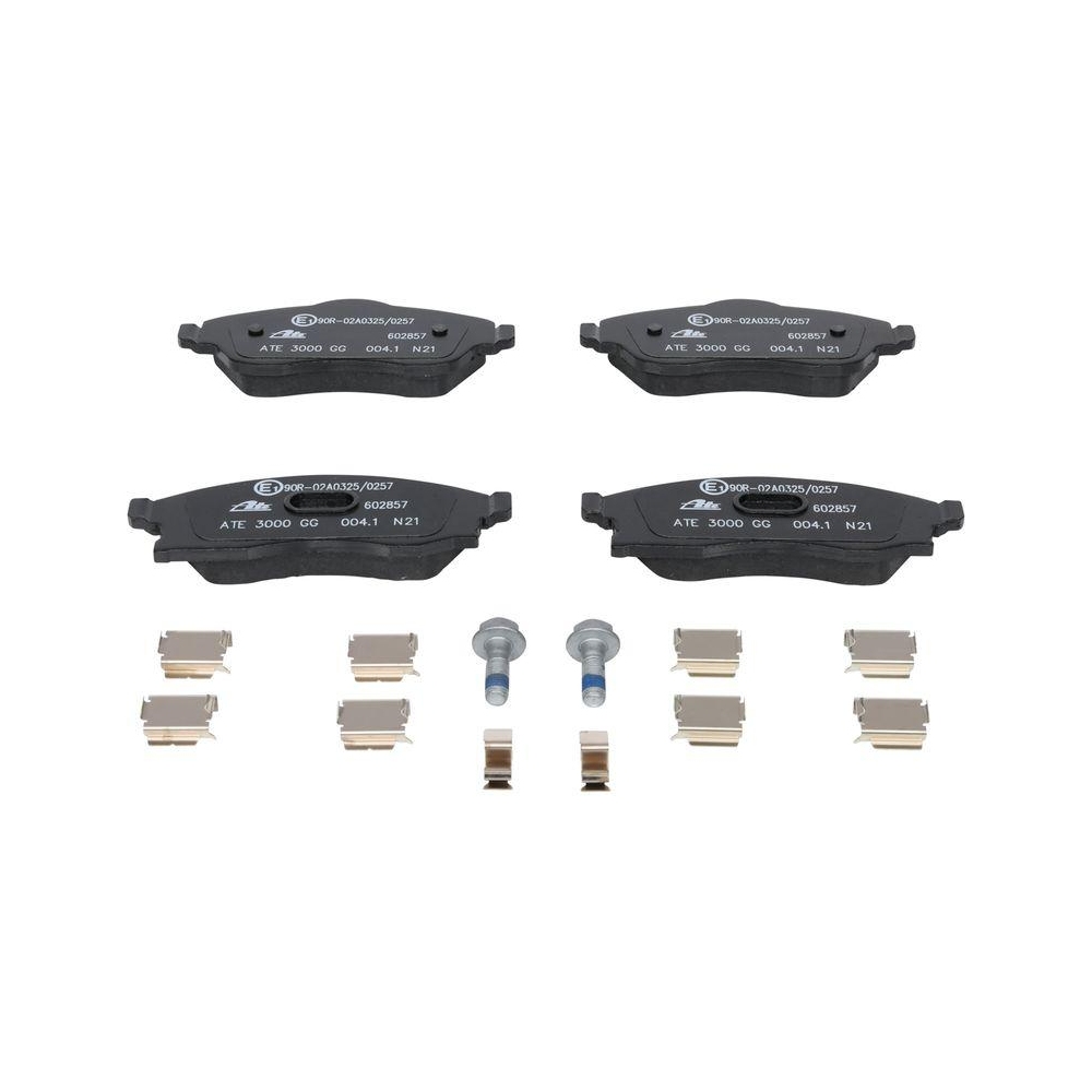 Bremsbelagsatz, Scheibenbremse ATE 13.0460-2857.2 für OPEL VAUXHALL, Vorderachse
