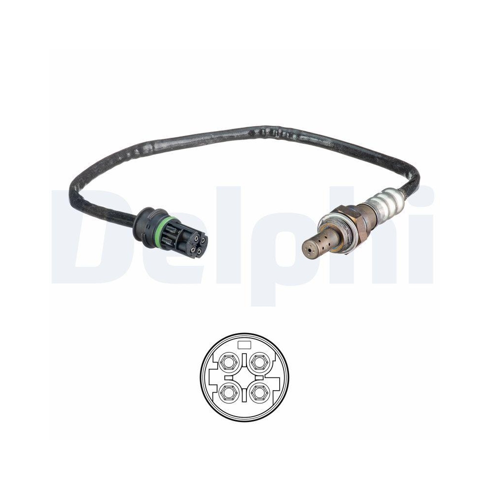 DELPHI ES20674-12B1 Lambdasonde f&uuml;r BMW, links, nach Katalysator, rechts, vorne