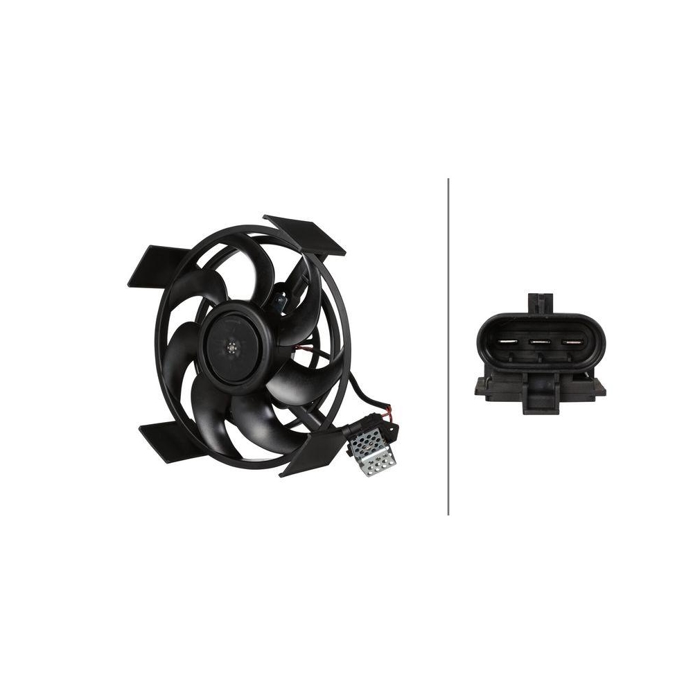 HELLA Lüfter, Motorkühlung 8EW 366 420-581 für OPEL VAUXHALL HOLDEN