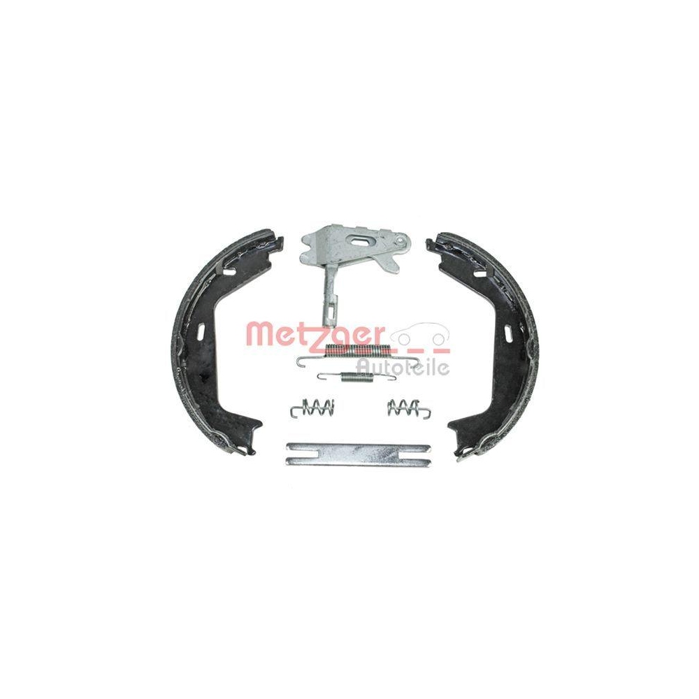Bremsbackensatz, Feststellbremse METZGER 0152024 f&uuml;r VOLVO, Hinterachse links