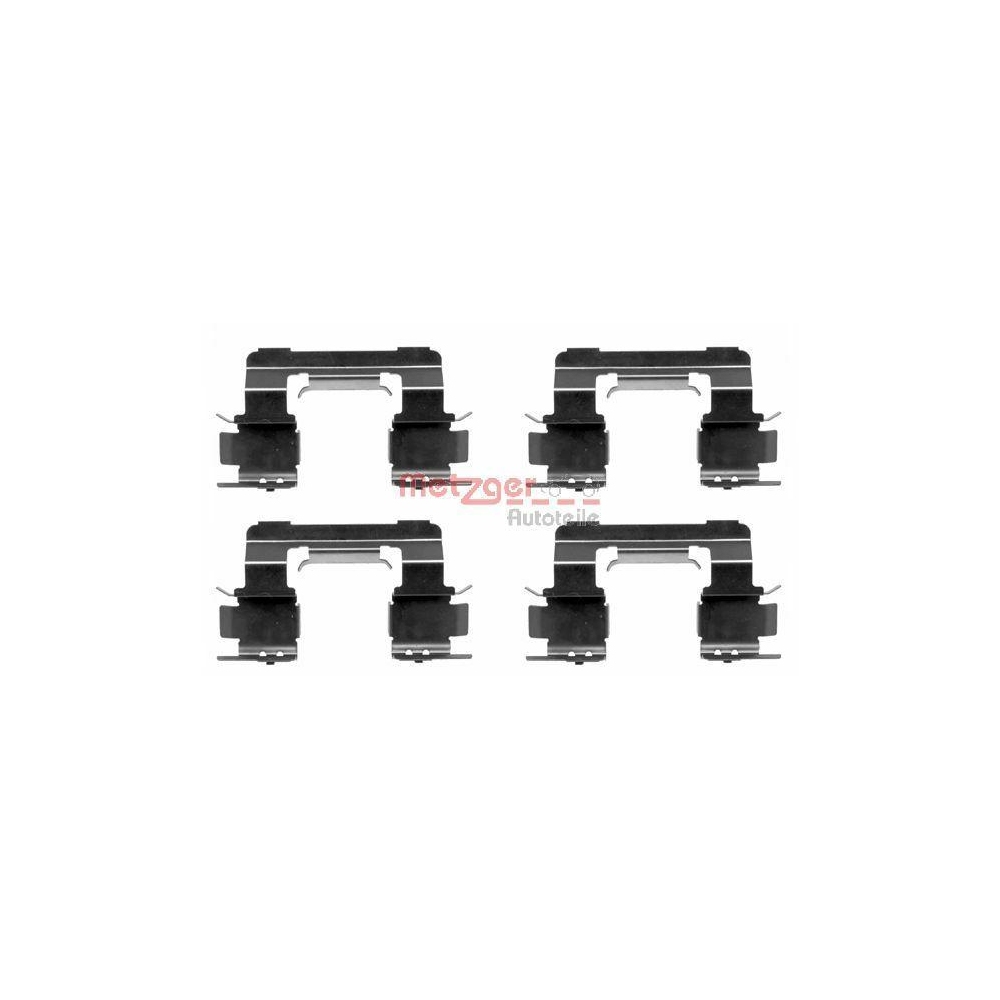 Zubeh&ouml;rsatz, Scheibenbremsbelag METZGER 109-1294 f&uuml;r, Vorderachse