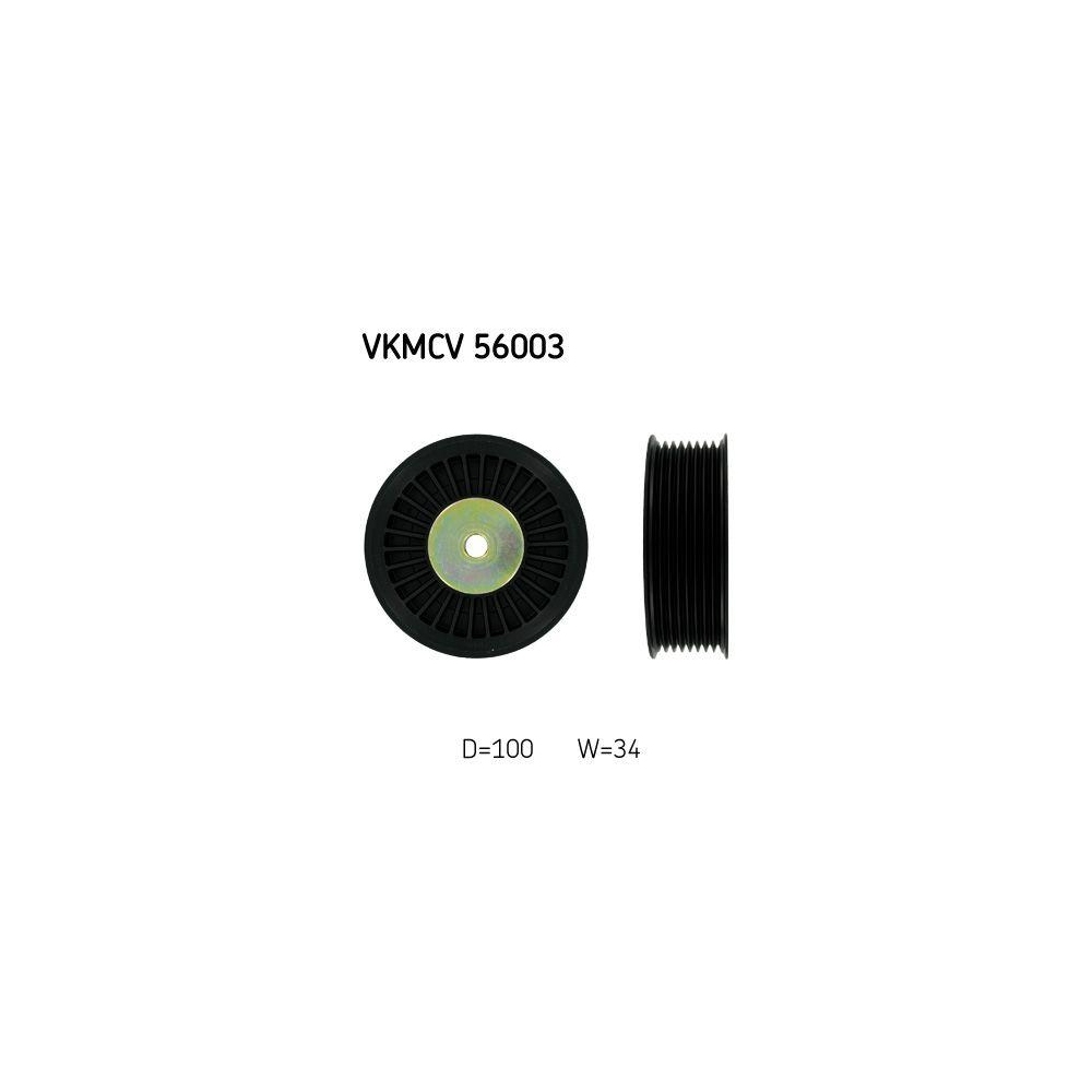 Umlenk-/F&uuml;hrungsrolle, Keilrippenriemen SKF VKMCV 56003 f&uuml;r SCANIA
