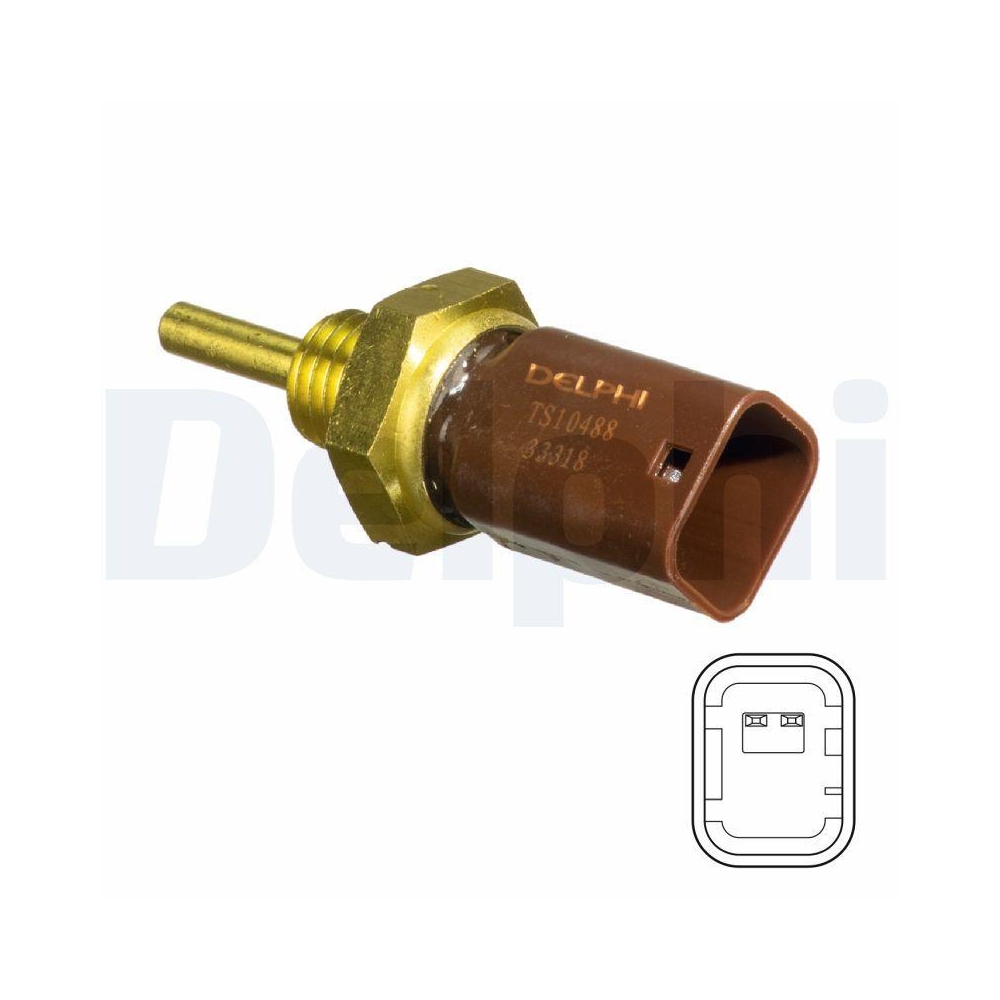 DELPHI TS10488 Sensor, K&uuml;hlmitteltemperatur f&uuml;r FIAT