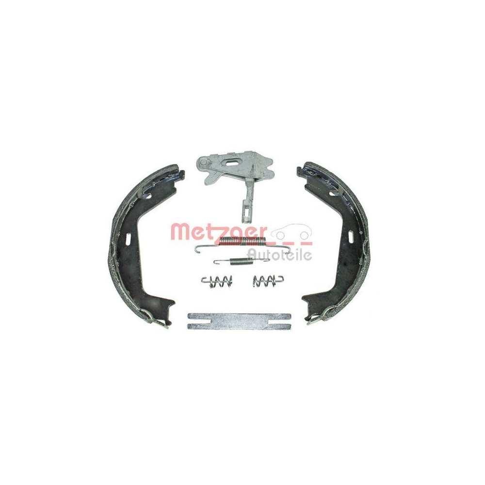 Bremsbackensatz, Feststellbremse METZGER 0152025 f&uuml;r VOLVO, Hinterachse links
