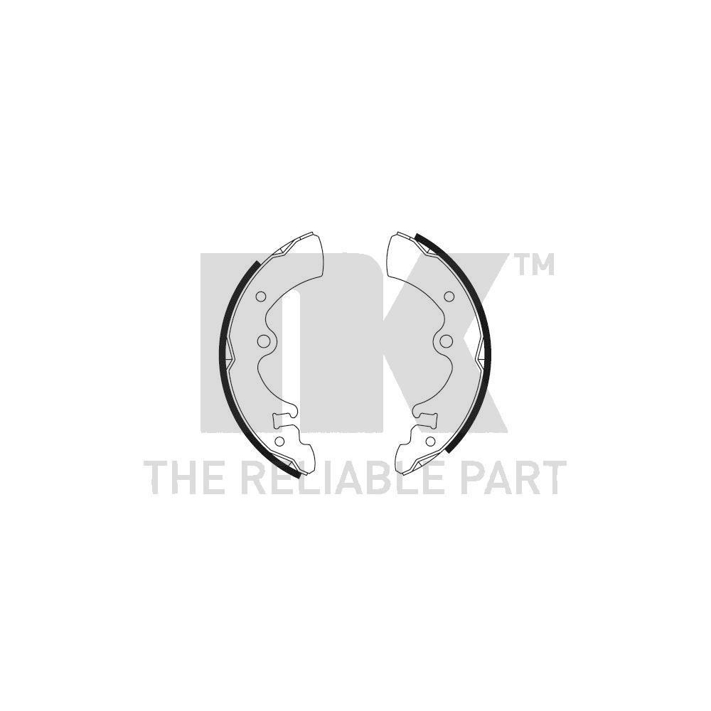 Bremsbackensatz NK 2722341 f&uuml;r NISSAN YUE LOONG, Hinterachse