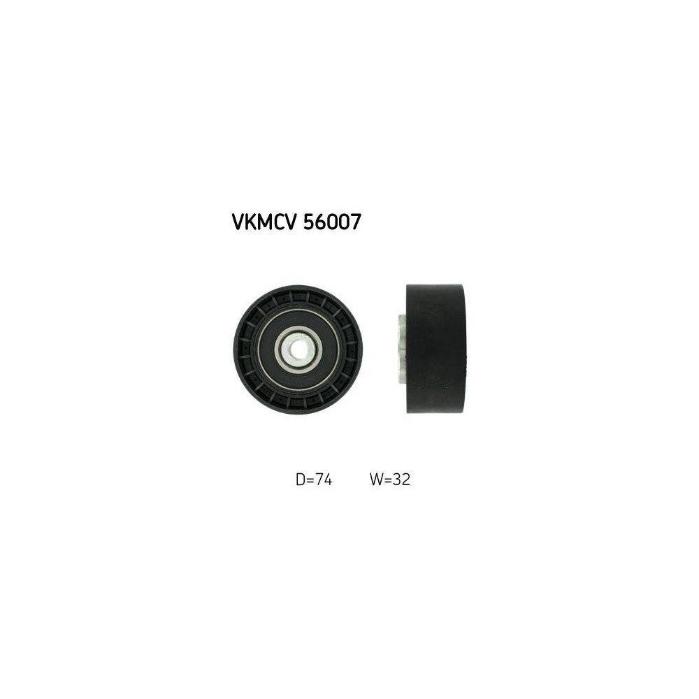Umlenk-/F&uuml;hrungsrolle, Keilrippenriemen SKF VKMCV 56007 f&uuml;r SCANIA