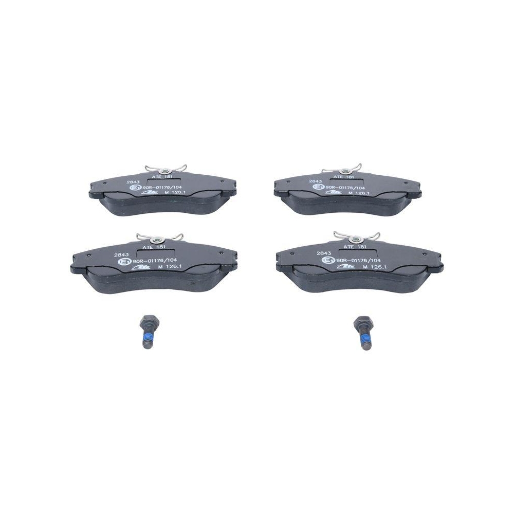 Bremsbelagsatz, Scheibenbremse ATE 13.0460-2862.2 f&uuml;r CITRO&Euml;N PEUGEOT