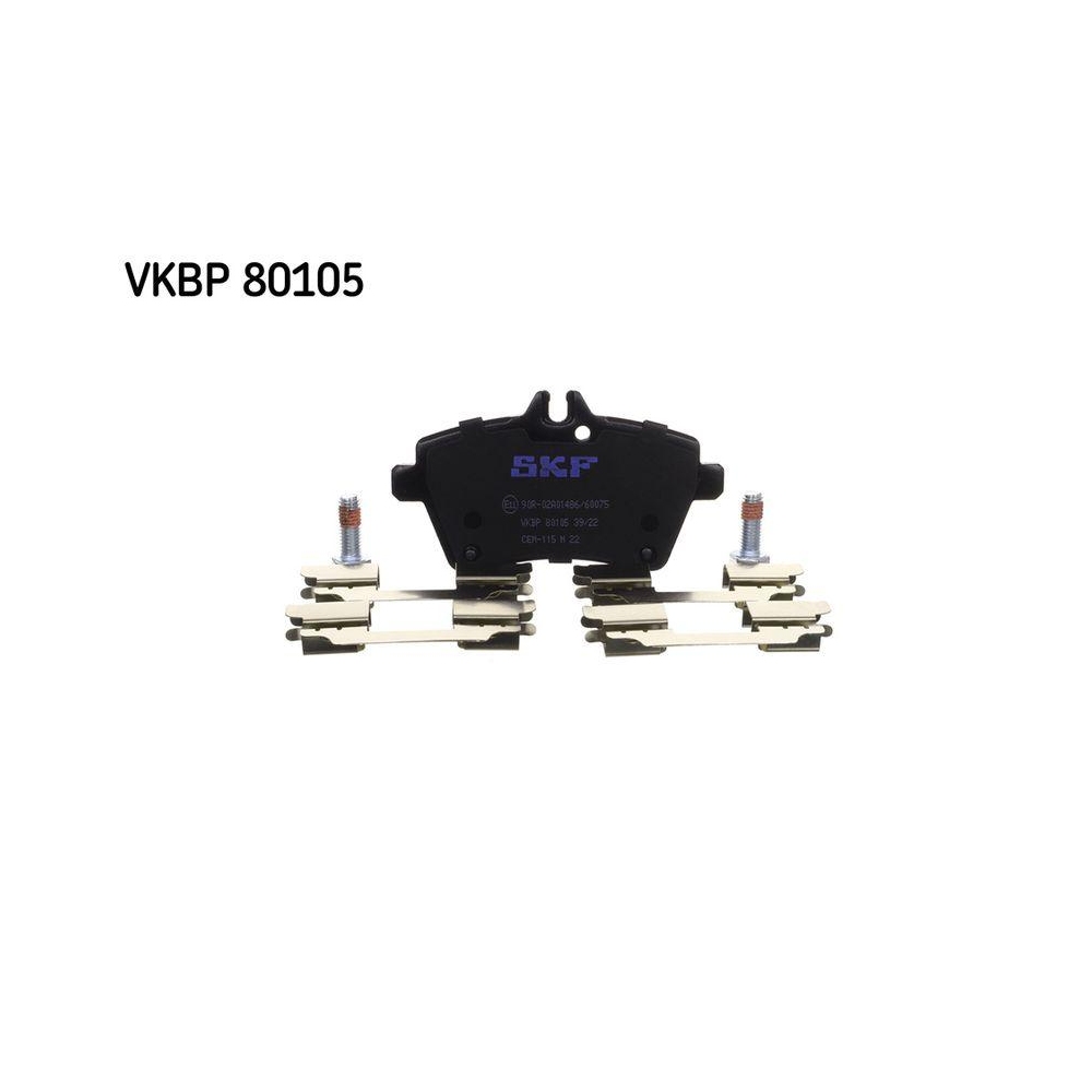Bremsbelagsatz, Scheibenbremse SKF VKBP 80105 f&uuml;r MERCEDES-BENZ, Vorderachse