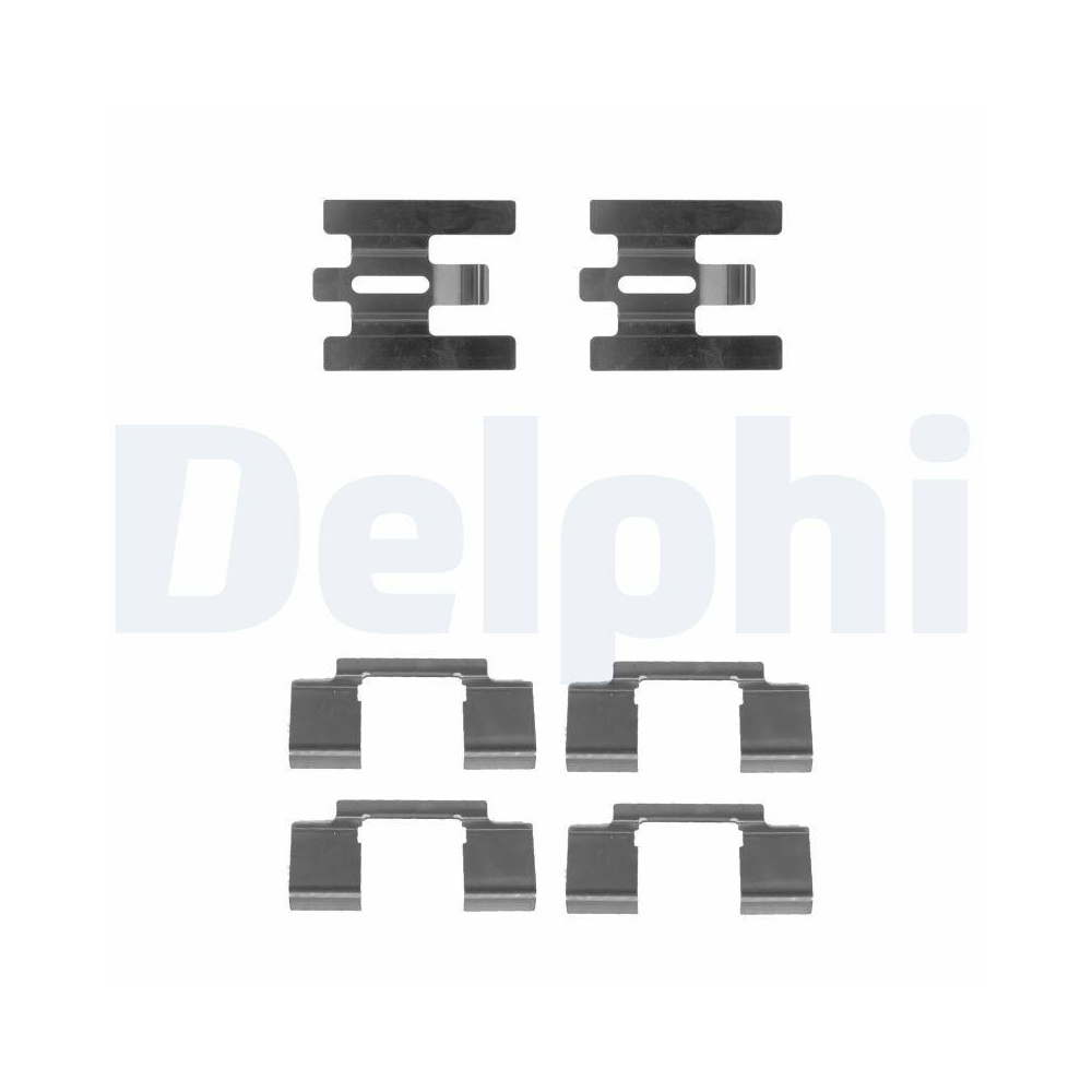 DELPHI LX0224 Zubeh&ouml;rsatz, Scheibenbremsbelag f&uuml;r VOLVO, Vorderachse