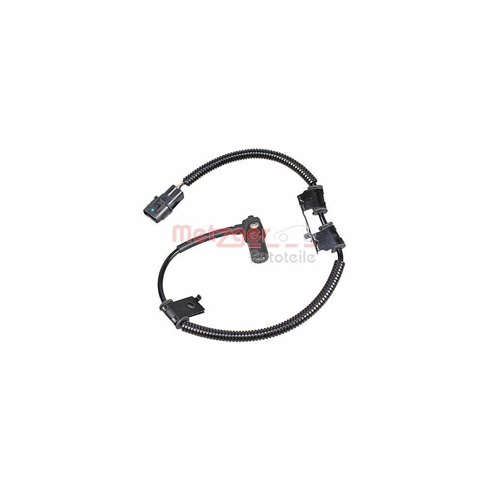 Sensor, Raddrehzahl METZGER 09001274 f&uuml;r KIA, Vorderachse rechts