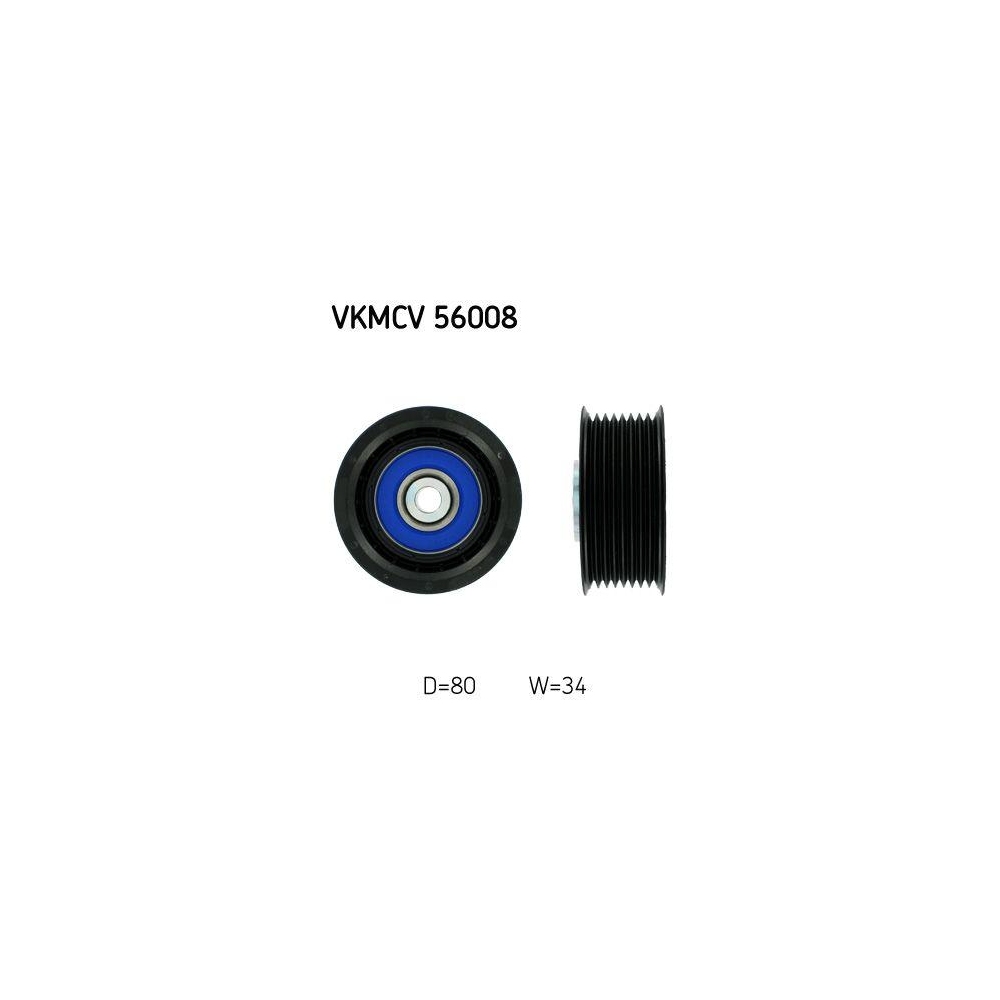 Umlenk-/F&uuml;hrungsrolle, Keilrippenriemen SKF VKMCV 56008 f&uuml;r SCANIA