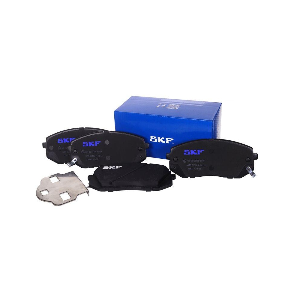 Bremsbelagsatz, Scheibenbremse SKF VKBP 80106 A f&uuml;r HYUNDAI KIA, Vorderachse